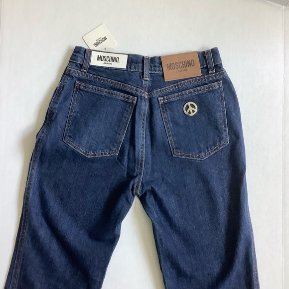 MOSCHINO Denim Straight Leg Jeans Blue 28 - Picture 3 of 12